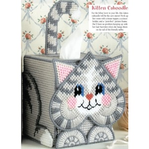 Cat Tissue Box Cover Plastic Canvas Pattern