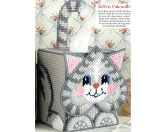 Cat Tissue Box Cover Plastic Canvas Pattern