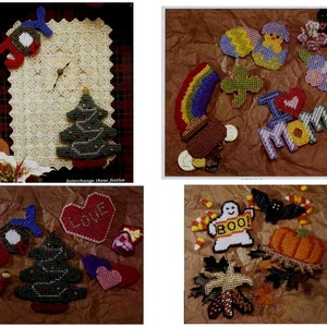 All Season Clock Plastic Canvas Pattern