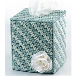 Mosaik Stich Tissue Box Cover Kunststoff Leinwand Muster