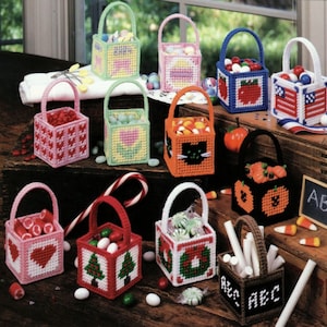 Special Occasion Mini Baskets Plastic Canvas Pattern