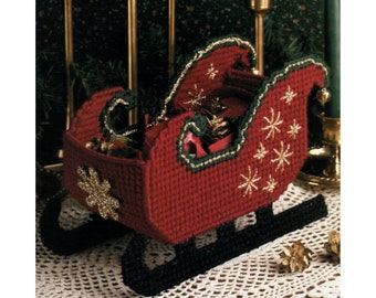 3D Potpourri Sleigh Plastic Canvas Pattern