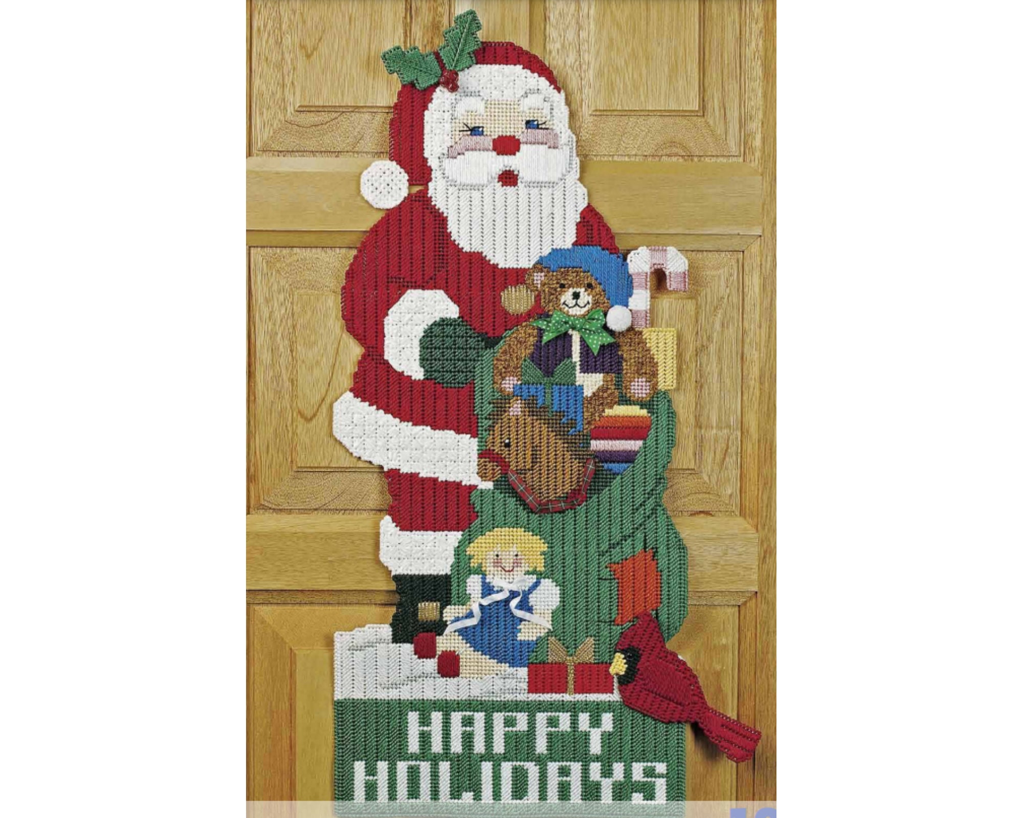 Santa Claus Door Greeter Plastic Canvas Pattern - Etsy