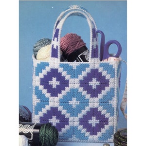 Quick & Easy Tote Bag Plastic Canvas Pattern image 1