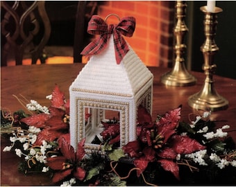 Plastic Canvas Digital PDF Pattern Christmas Chapel Tissue Box Cover 10 ...
