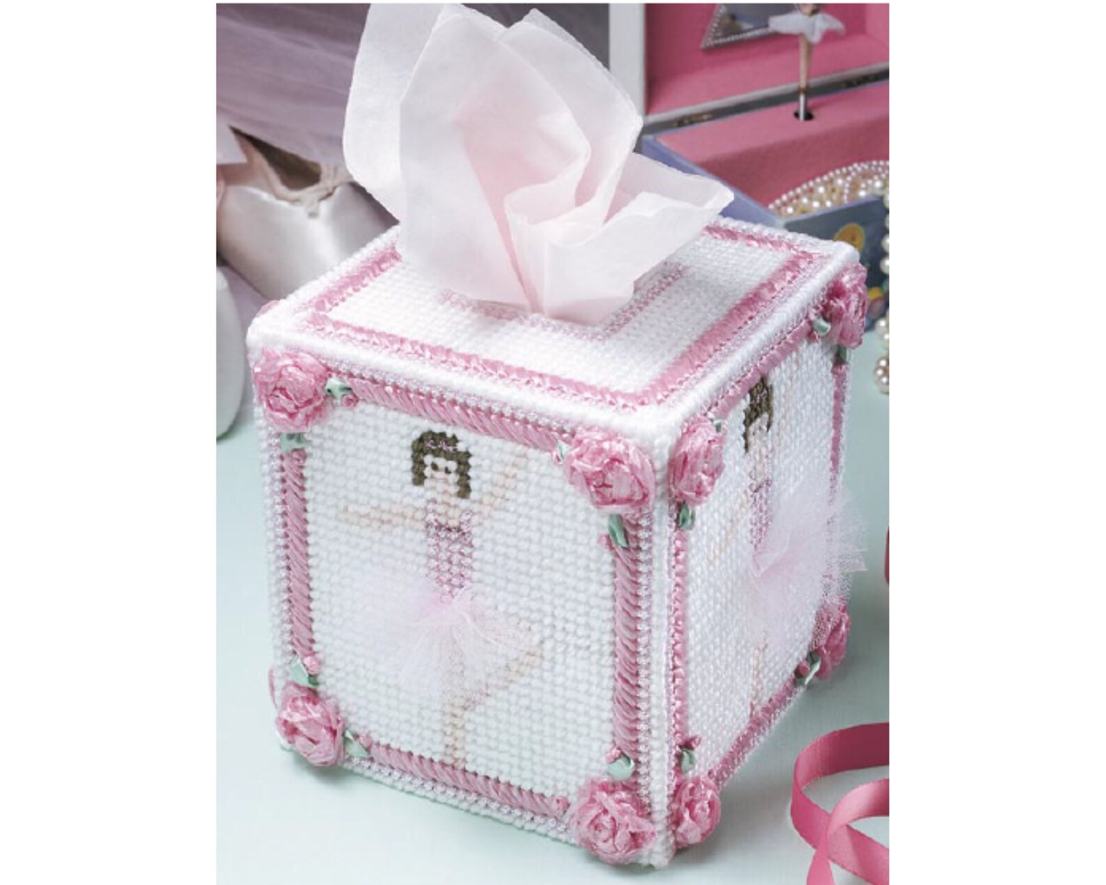 Ballet Dancer Tissue Box Cover Plastic Canvas Pattern - Etsy