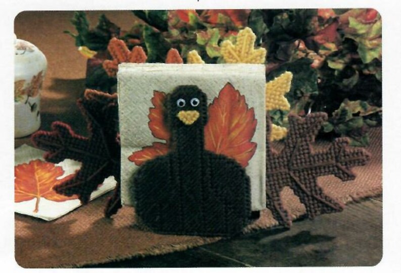 Turkey Napkin Holder Plastic Canvas Pattern Etsy