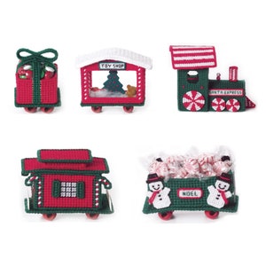 Patrón de lona plástica del tren Santa Express