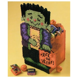 Halloween Candy Corn Gnomes Magnets-plastic Canvas Pattern-pdf