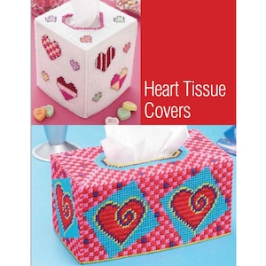 Heart Tissue Box Covers Plastic Canvas Pattern