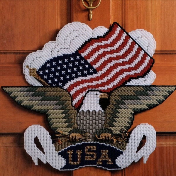 Eagle Door Banner Plastic Canvas Pattern