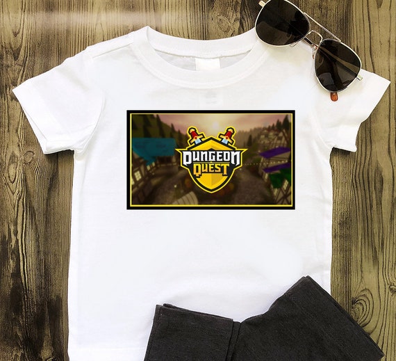 Roblox Dungeon Quest Logo T Shirt Xbox Ps4gamer Fans Tshirt Youtube Fans Top Great Present For Birthday Gift - roblox black t shirt for kids gaming gamer youtuber fan size