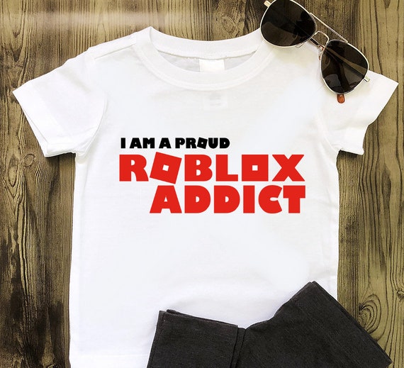 Roblox Addict Logo T Shirt Xbox Ps4gamer Fans Tshirt Etsy - roblox merch etsy