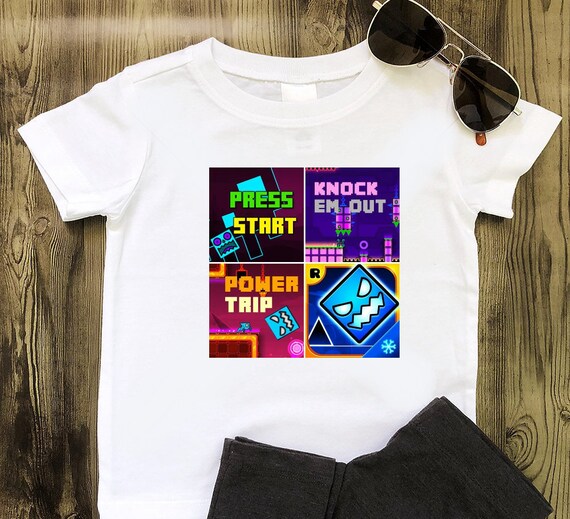 Geometry Dash SUB ZERO T-shirt Girls Boys Tee Personalised Free age 5-15