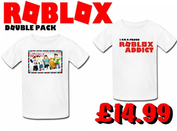 Roblox Addict Twin T Shirt Xbox Ps4 Gamer Fans Tshirt Youtube Fans Top Great Present For Birthday Gift - can roblox be downloaded on ps4