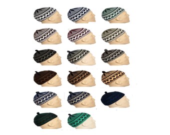 Kufi Hats Haji Zigzag Knitting Caps Traditional African West Hat