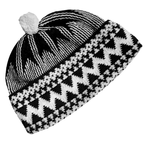 Skull cap with ball on top shop