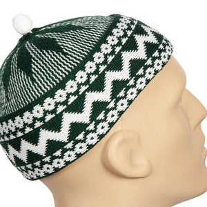 Green Haji Kufi Hat, Traditional Senegalese Lafa, West African, Muslim Prayer  Beanie Cap, Green Taqiyah