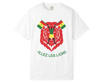 Senegal Soccer Fan T_shirt , Allez Les Lions, AFCON 2025 Champions Supporter Tee