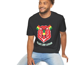 Senegal T-shirt Lions Of Teranga, Supporter Jersey Tee Allez Les Lions Senegalese Fan Gift