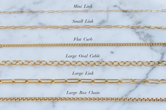 Types of cheap gold bracelet links