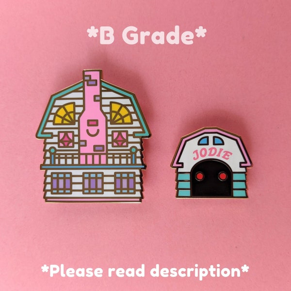 SECONDS - B Grade Enamel Pin Set - Haunted Dream House Enamel Pin Set - Kawaii Horror Movie Enamel Pins - Friendlyburg Horror Pins