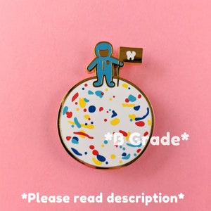 SECONDS - B Grade Enamel Pin - Jawbreaker Moon Enamel Pin - Kawaii Enamel Pin - Space Enamel Pin - Science Enamel Pin - Candy Planet