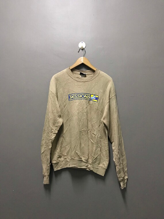 Vintage 90’s sessions skateboard sweater large pun