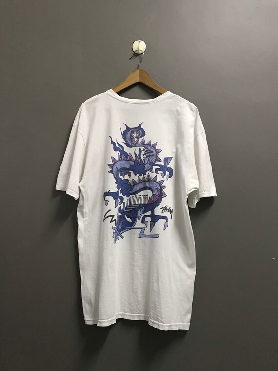 Vintage Stussy Dragon Skateboard Big 