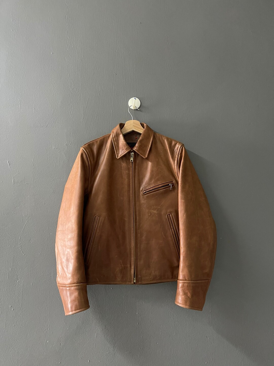 ジャケット・アウター 90s vintage single riders leather jacket Vintage genuine leather single rider s jacket black XL | eBay