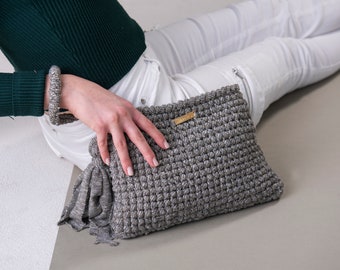 Sparkle Gray fashionable elegant Clutch Bag / Bag For Her / Evening Bag / Gray Glitter bag