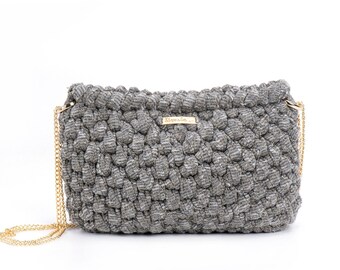 Sparkly Gray elegant Crossbody bag For Woman
