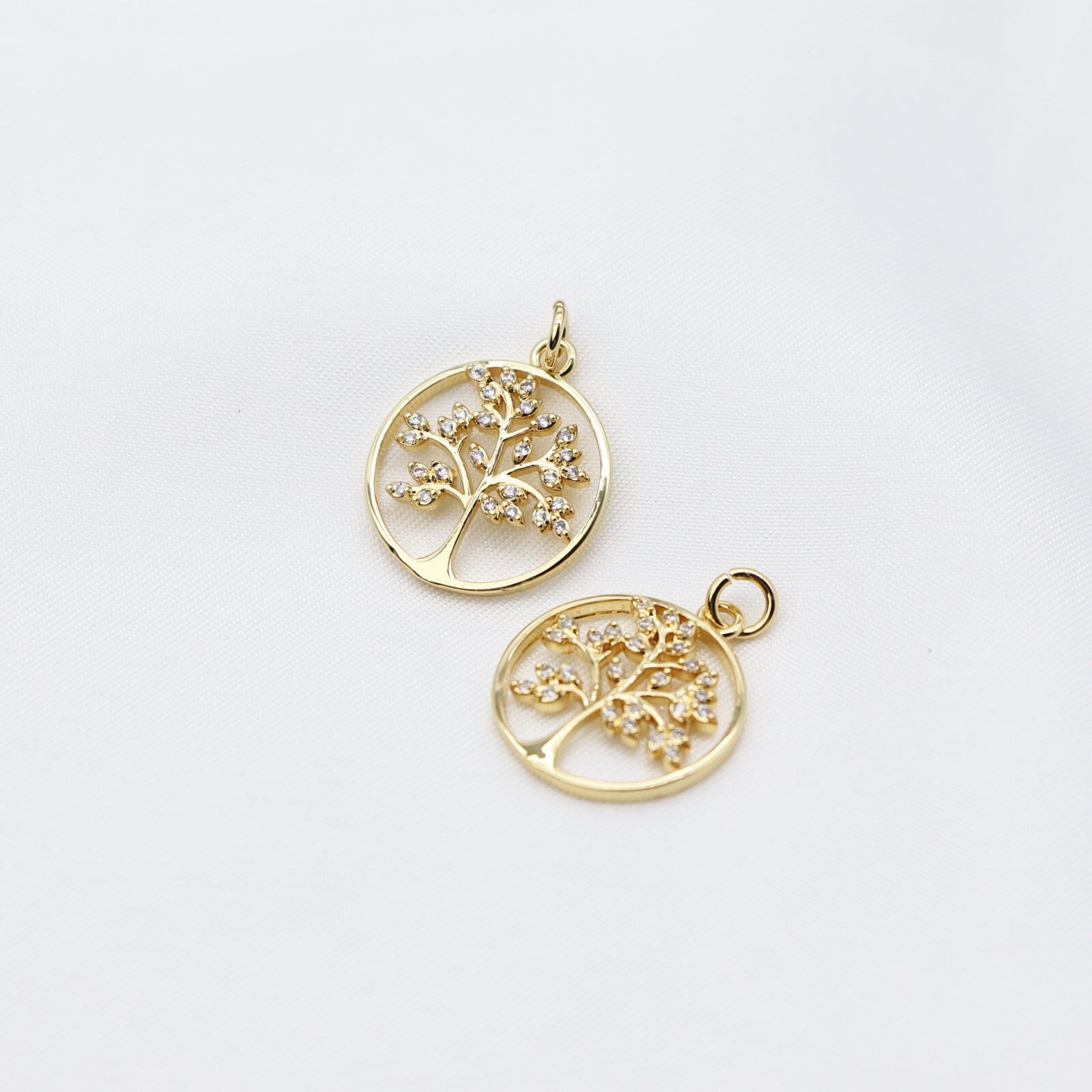 Elegant 14K Gold Tree of Life Pendants - Dainty and Personalized Tree ...