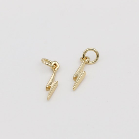 Buy 16K Gold Filled Lightning Bolt Charms Mini Wizard Charm