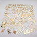 100PCS - Bulk charms Raw Brass Earring Charm,Wholesale earring findings,earring making supplies, jewelry making parts, 