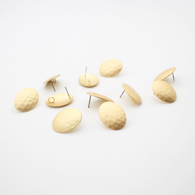 gold Earring Stud Earring Stud Earing Post Earring findings earring charms gold Earing Post Jewelry Supplies