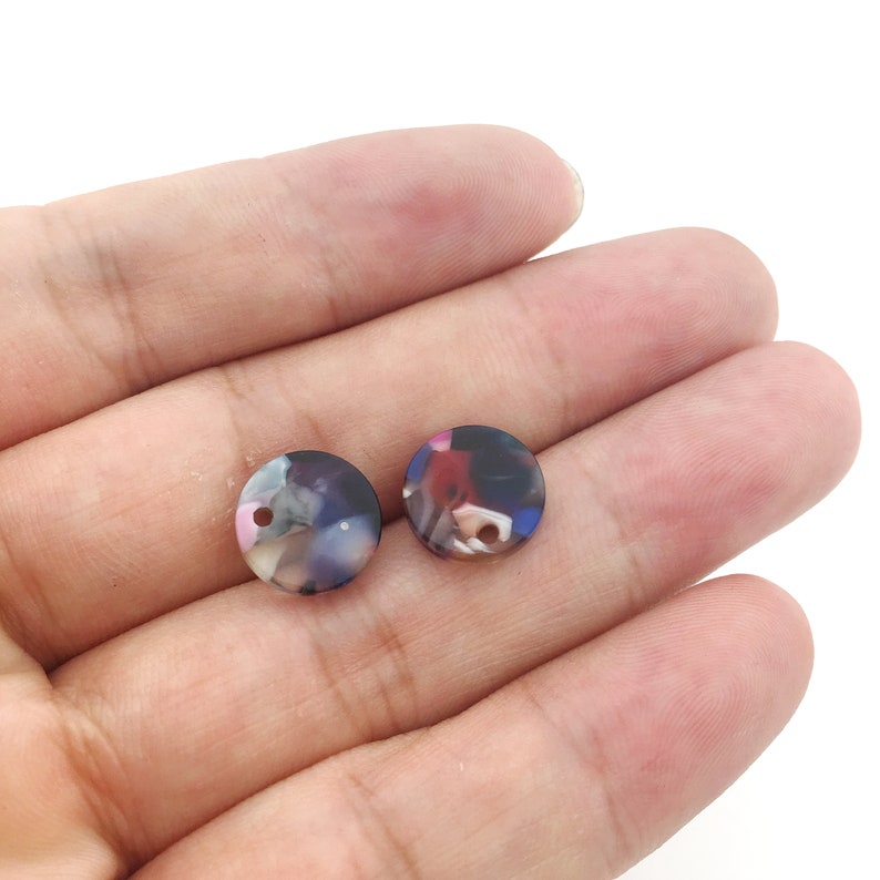 acrylic earring findings Acetate Acrylic Earring Charms Tortoise Shell Earrings Stud acetate earring Post