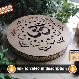 Musical gift, Rain Disk Om 10 inch 25 cm, rain drum, yoga teacher meditation gift, rain stick Ohm zdjęcie 1