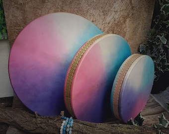 Handcrafted Ocean Drum for Sound Therapy - Choose Your Size 16 or 21 Inch