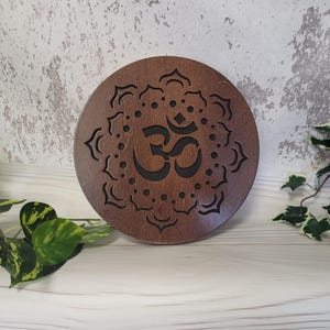 handcrafted soundbath tool- Rain Disk Om 10 inch 25 cm,  yoga meditation gift