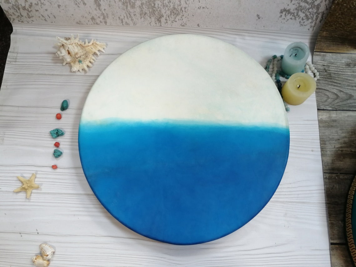 Tamburo Oceanico Ocean Drum 50 Cm - Tamburo Marino Con Cornice