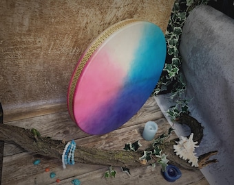 16 Inch Ocean Drum: Turquoise Sound Therapy, Meditation Drum