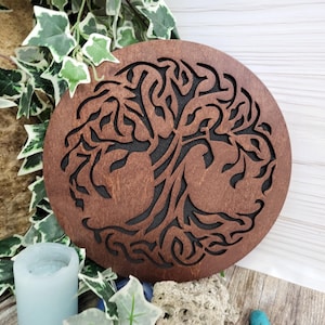 Handmade Rain Disk, Flower of Life, Sound Therapy Gift, 10 inch