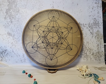 Ocean drum 21 inch ( 52 cm) Metatron,   sound therapy gift for yoga teacher