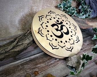 Meditationsinstrument Regenstab Rain Disk Ohm 30 cm 12 inch