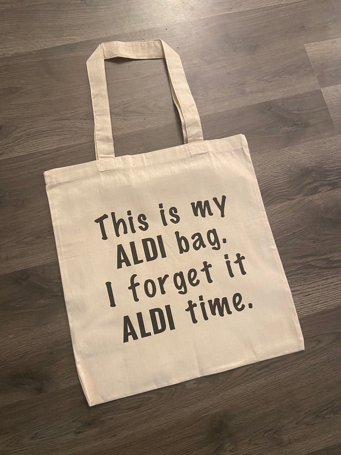 Reusable Tote Bag Aldi Grocery Bag Etsy