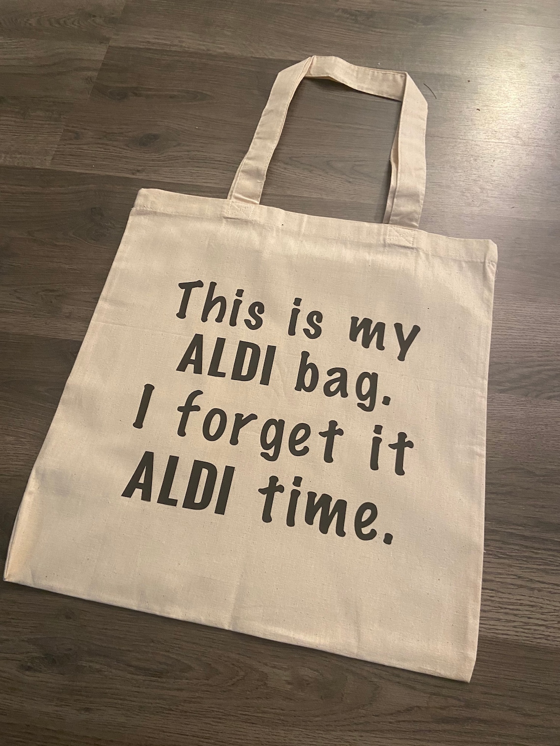 Reusable Tote Bag Aldi Grocery Bag Etsy