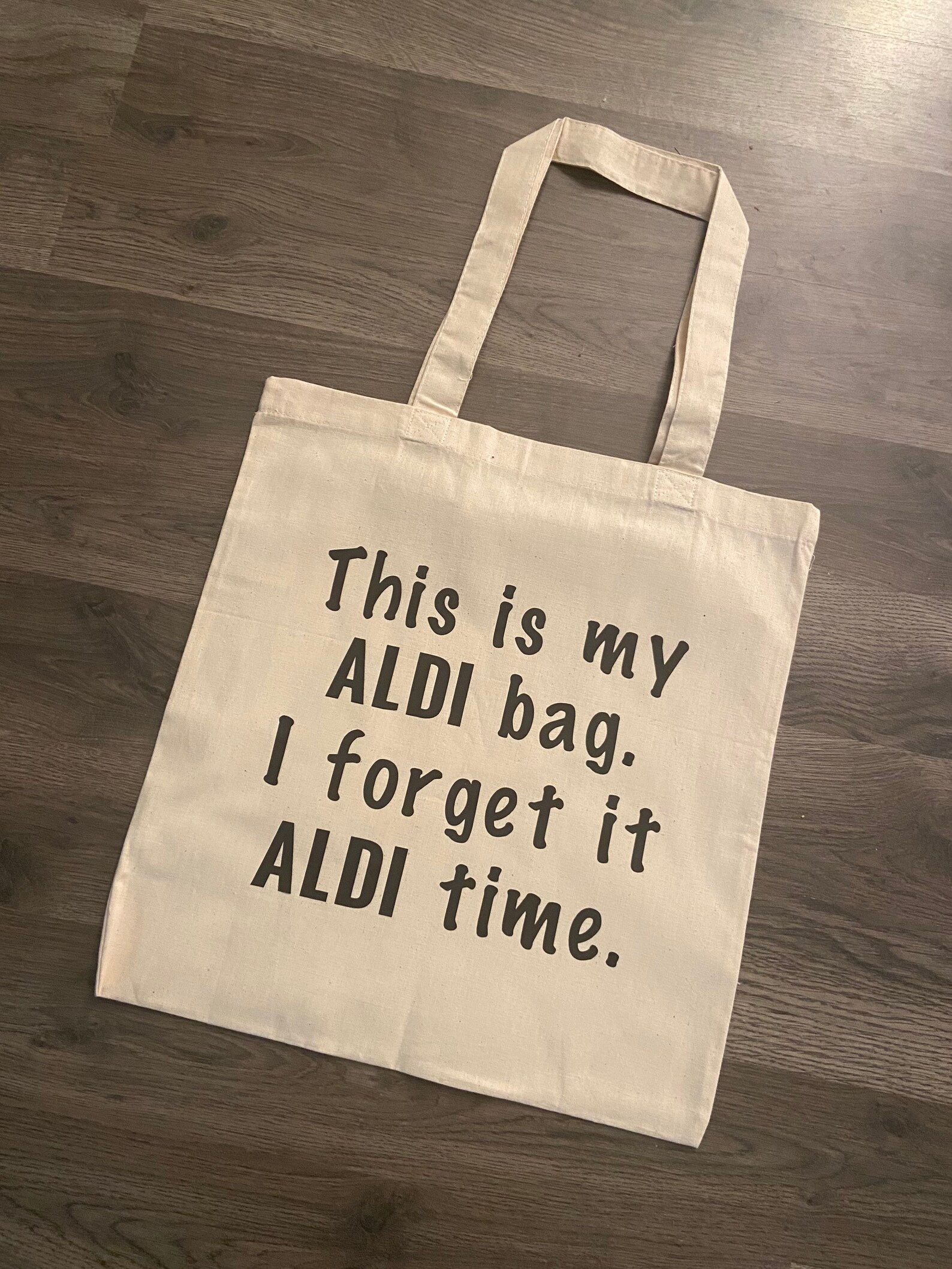 Reusable Tote Bag Aldi Grocery Bag Etsy