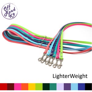 1/2" Wide Lighter Weight Skinny BioThane Leash Made With Beta Standard BioThane®