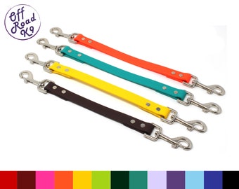 3/4" Wide BioThane® Pull Strap / Double Clip Line Made With Beta Heavy BioThane®